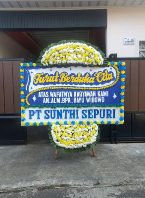 Papan Bunga Duka di Badegan